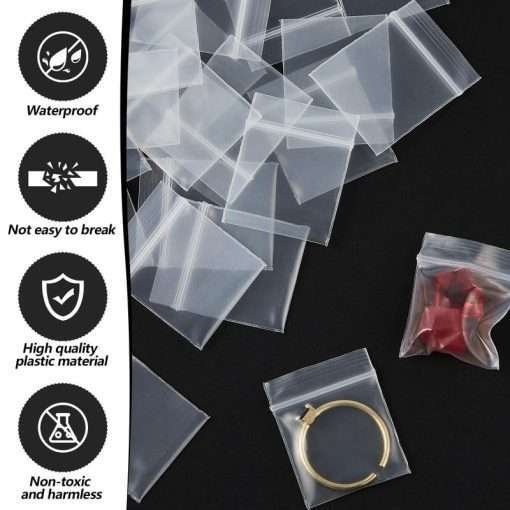 wholesale oem  windyun 1000 pcs self locking 1 x 1 plastic bags reclosable all purpose storage baggies heavy duty small zipper bags mini clear jewelry bags small resealable bags for earrings ring pill packaging supplier