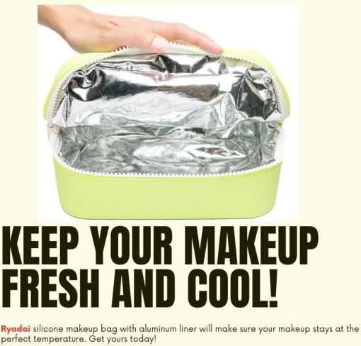 wholesale insulated waterproof silicone cosmetic makeup travelling bags distributor - small soft handbag with zipper for girl & women - perfect for travel & easy cleaning