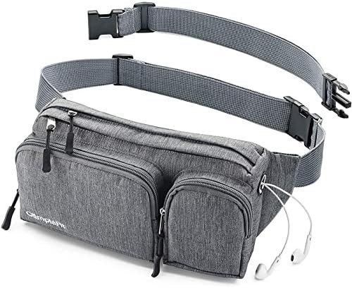 wholesale fanny pack for women & men cute waist bag - hiking travel camp running - headphone hole, money belt with 6 pockets, strap extension - easy carry any phone, passport, wallet - water resistant holder supplier