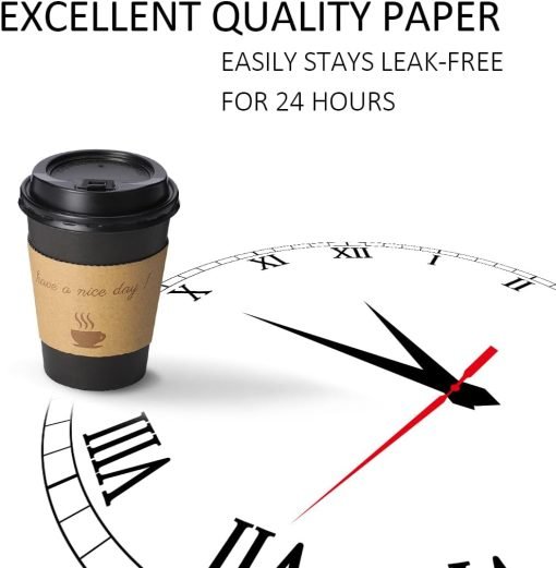 wholesale 12 oz disposable thickened coffee cups with lids - scald resistant, includes hot cups sleeve and straw - ideal for home, office, cafes, and parties - factory direct