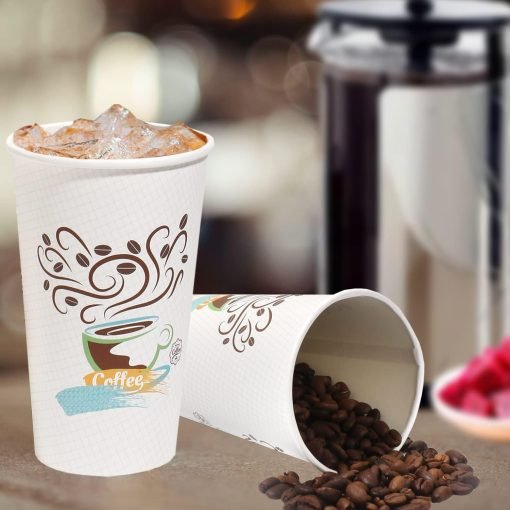 wholesale 16 oz disposable coffee cups - no lid, ideal for cafe, restaurant, office, and home - factory direct