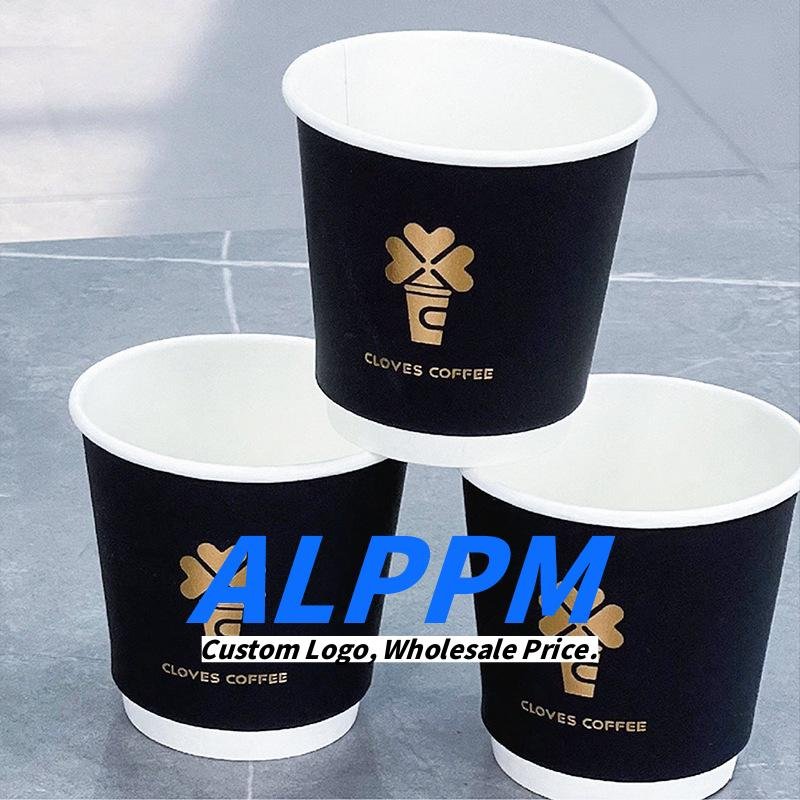 Wholesale Black Velvet-Touch Double-Layer Anti-Scald Disposable Coffee and  Milk Tea Cups - Direct from Manufacturer - ALPPM