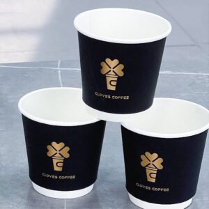 Wholesale Black Velvet-Touch Double-Layer Anti-Scald Disposable Coffee and Milk Tea Cups - Direct from Manufacturer