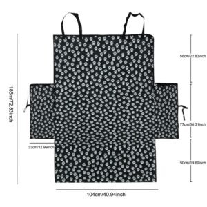 185x105x33cm Custom Dog Paw Print Thickened Waterproof SUV Extended Trunk Anti-Dirt Pet Mat Full Enclosure Vehicle Dog Pad - Manufacturer