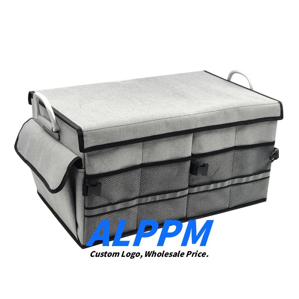 60x35x30cm Custom 1680D Oxford Cloth Large Capacity Foldable Car Organizer Storage Tool Bag - Manufacturer